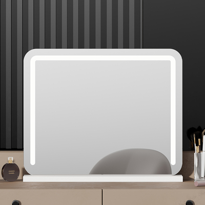 润恋卧室智能镜子化妆镜台式led灯泡家用桌面梳妆台镜子带灯补光