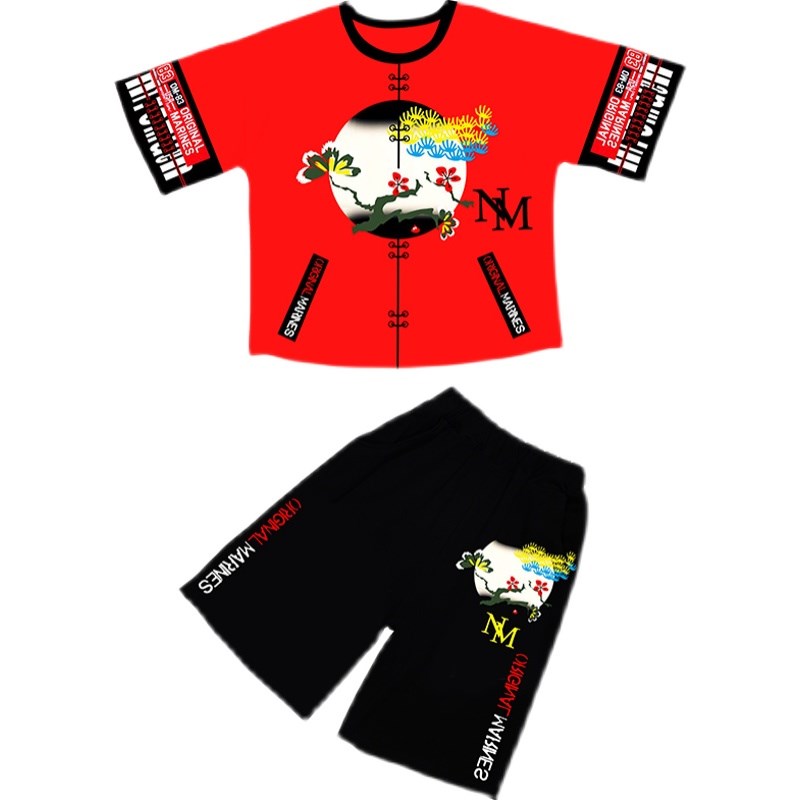 少数民族服装儿童苗族壮族幼儿园表演服广西三月三壮族演出服男童