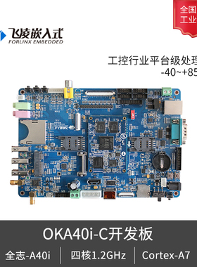 全国产工业级开发板A40I四核Cortex-A7工控板全志A40 i飞凌嵌入式