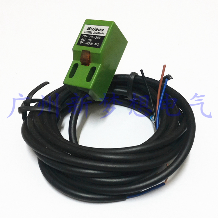 Buiacs健力SN08-N SN08-P NPN常开PNP常闭接近开关传感器DC10-30V
