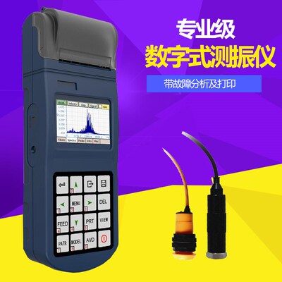 时代便携式测振仪电机机械振动工程测量仪高速磁性传感器液晶屏