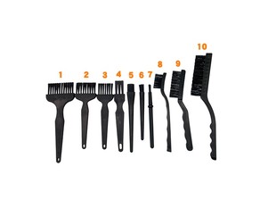 防静电刷子硬毛刷直柄排刷 笔形圆柄刷 手机电脑主板清洁除尘毛刷