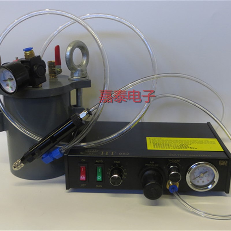 点胶机+碳钢压力桶+精密点胶阀单动微型阀点胶针头点胶枪打胶枪