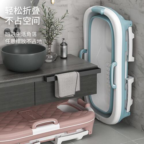 直销浴桶加厚大号折叠塑料泡澡桶家用大人可坐浴缸洗澡盆厂家