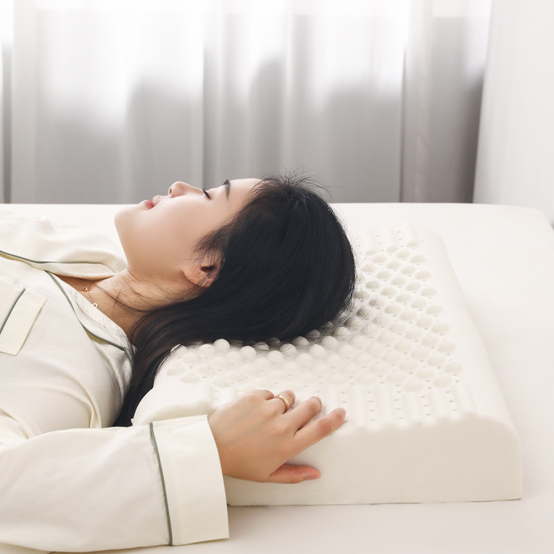 枕泰国天然枕头乳胶一对家用橡胶枕芯成人护颈椎助眠酒店按摩枕头,床上用品,乳胶枕,淘宝优惠券,粉丝福利购,淘宝优惠卷