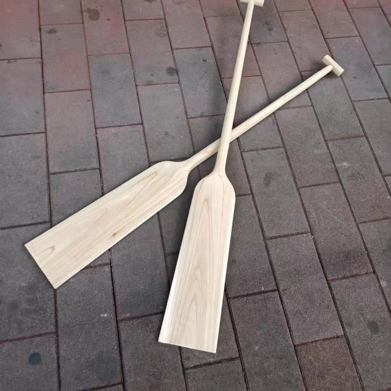 超轻龙舟桨杉木船桨划水表演实木民间传统比赛圆角道具装饰可定做