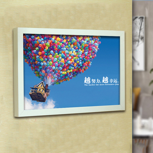 简约有框电表箱挂画遮挡壁画配电箱弱电箱变电箱餐厅玄关现代挂画