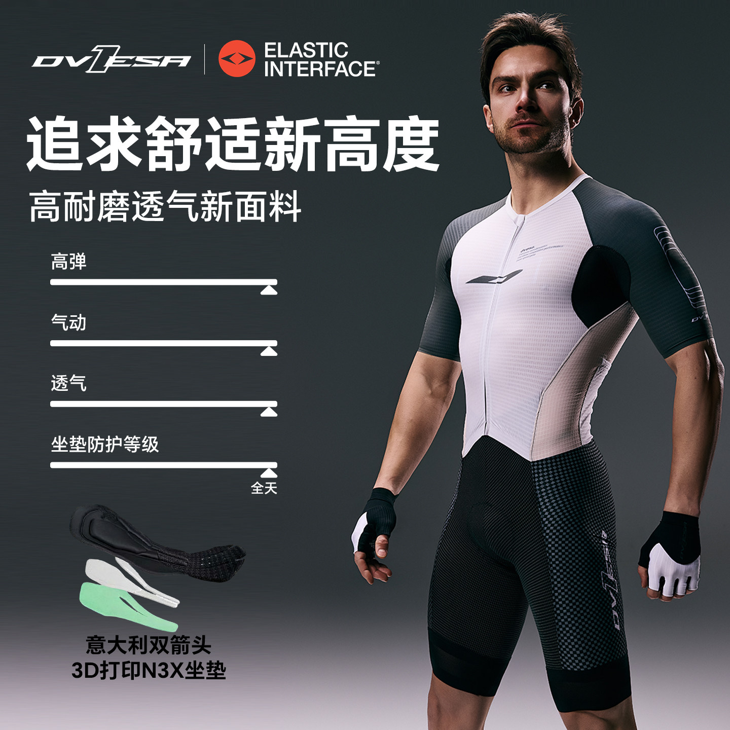 DVESA骑行服男款耐磨透气26年图片