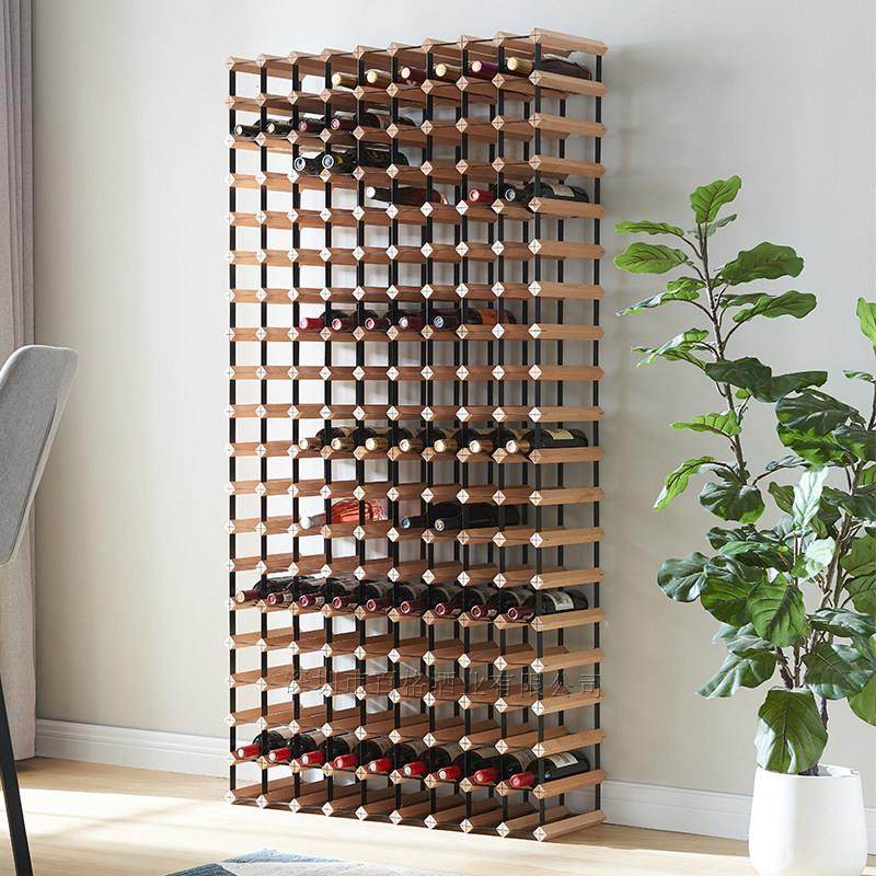 酒架定制实木组合置物架酒柜红酒架子展示架葡萄酒展示柜红酒瓶架