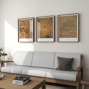 米亦堂x宋徽宗文会图 现代禅意装饰画新中式餐厅玄关茶室书房挂画