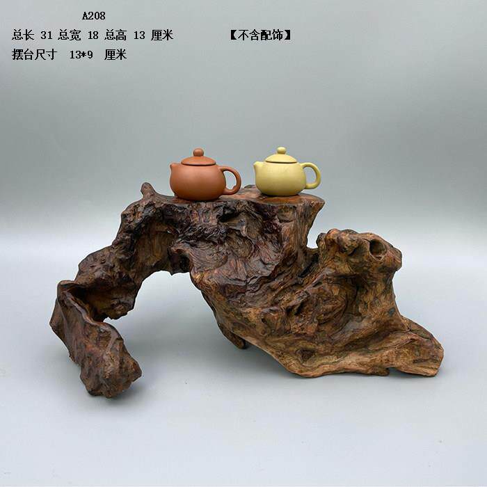 天然根艺根雕风化枯木树根财神花瓶底座盆景茶室摆件空间摆设A2