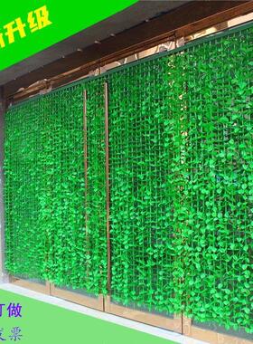 绿色叶子门帘竹子挂帘玄关隔断阳台帘宾馆餐厅茶吧足浴店装饰品