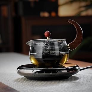 逍遥壶1灰色玻璃功夫茶具套组家用客厅侧把泡茶会客茶