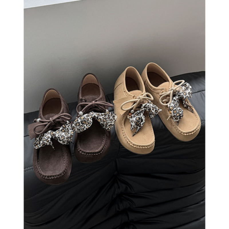 真皮~复古串珠勃肯鞋单鞋女新款百搭简约软底低跟通勤玛丽珍鞋