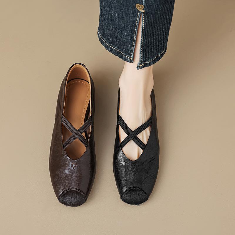 巨温柔~2025新款法式显瘦气质超软晚晚风中跟玛丽珍鞋百搭单鞋女