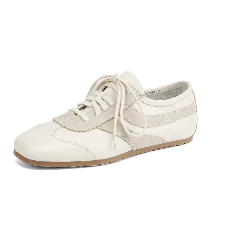 芭蕾德训鞋女2025年新款春秋季透气薄款软底鞋休闲运动板鞋小白鞋