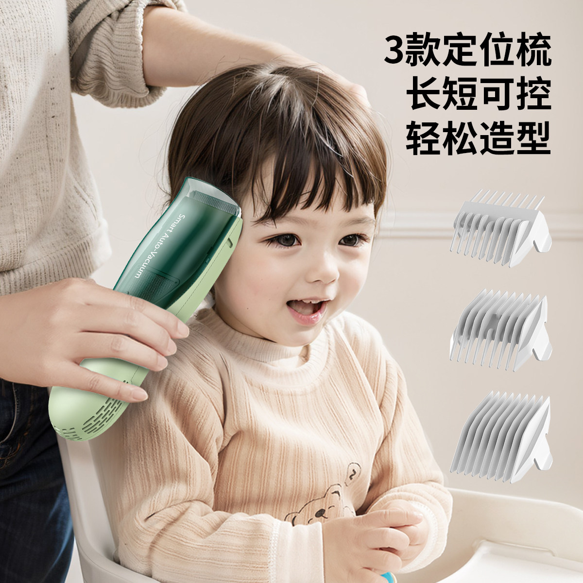 自动吸发宝宝理发器婴儿光头神器儿童静音电推子防水充电家用安全,个人护理/保健/按摩器材,宝宝理发器,淘宝优惠券,粉丝福利购,淘宝优惠卷
