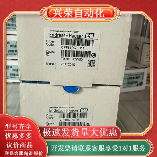 原装EndressHauser恩德斯豪斯 CPF81D