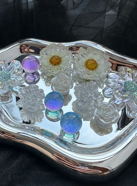 原创洞洞鞋配饰高级小雏菊冰透鞋花diy适配Crocs鞋扣通用装饰鞋扣
