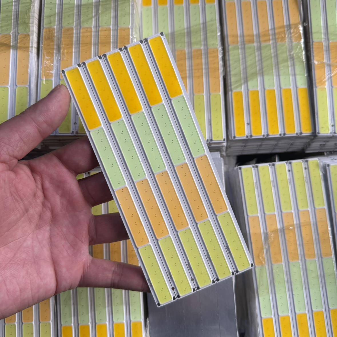 白红蓝黄12v4w汽车cob光源灯板 一份5条价168*14mm