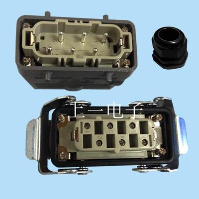 泰科TE西霸士SIBAS正品重载连接器35A大电流6芯HSB-006-F/M内芯