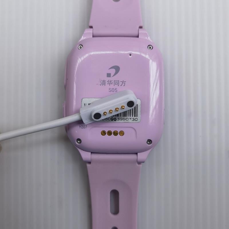适用清华同方S05儿童电话手表充电线器能手环通用触4点磁吸数据线