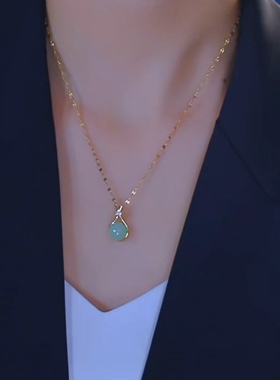 2025年新款爆款福袋吊坠项链女轻奢小众高级感锁骨链显白气质颈链