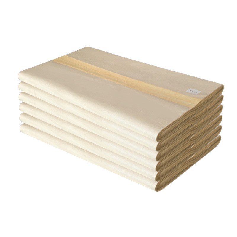 四尺六尺纯手工古法雁皮蝉翼宣纸半生半熟超薄书法国画创作专用