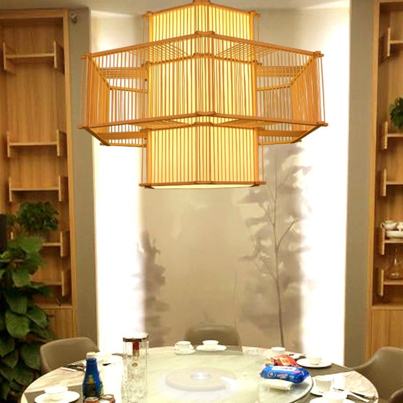 现货供应竹艺工程吊灯  民宿客房餐厅灯具  火锅竹子灯笼,家装灯饰光源,客厅吊灯,淘宝优惠券,粉丝福利购,淘宝优惠卷