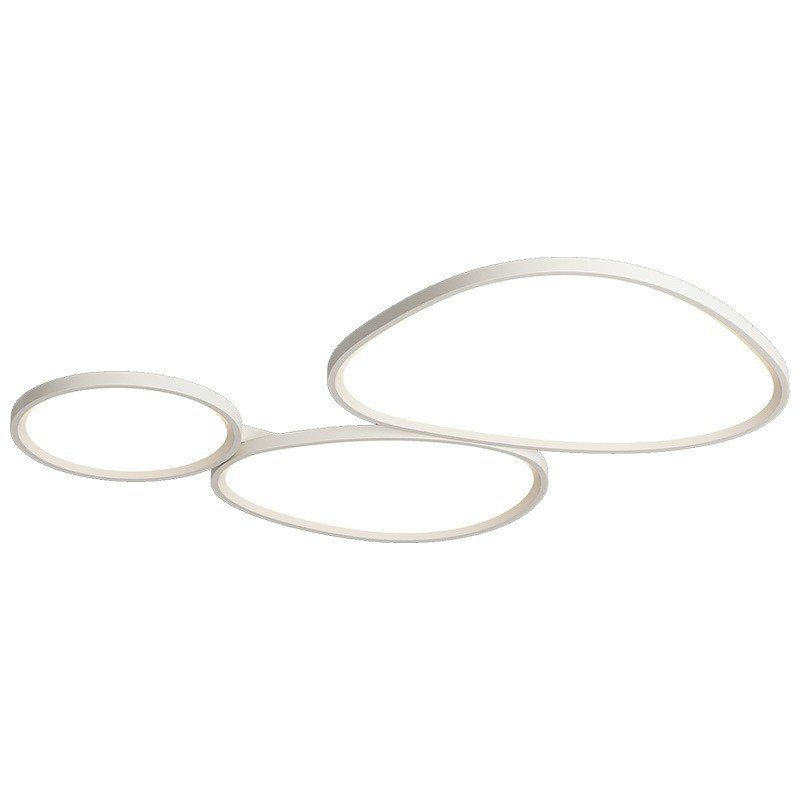 客厅灯现代简约大气鹅卵石大厅主灯创意高级感餐厅卧室吸顶灯套装