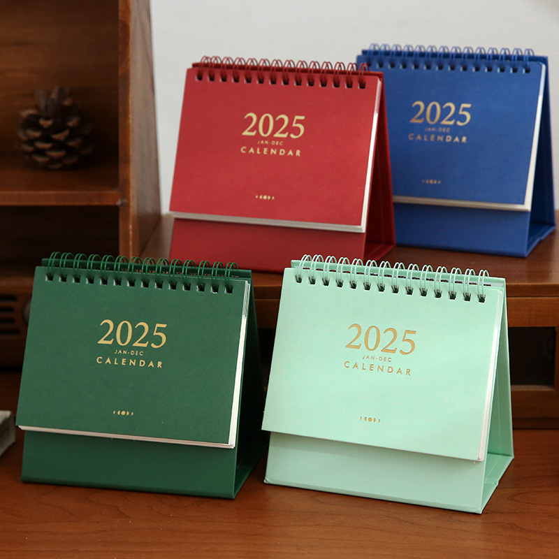 2026马年简约基础桌面纯色台历 2025日程计划记事本新年月历日历