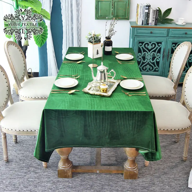 意大利绒纯色桌布北欧天鹅绒圆桌布茶几桌布艺简约盖布防尘布