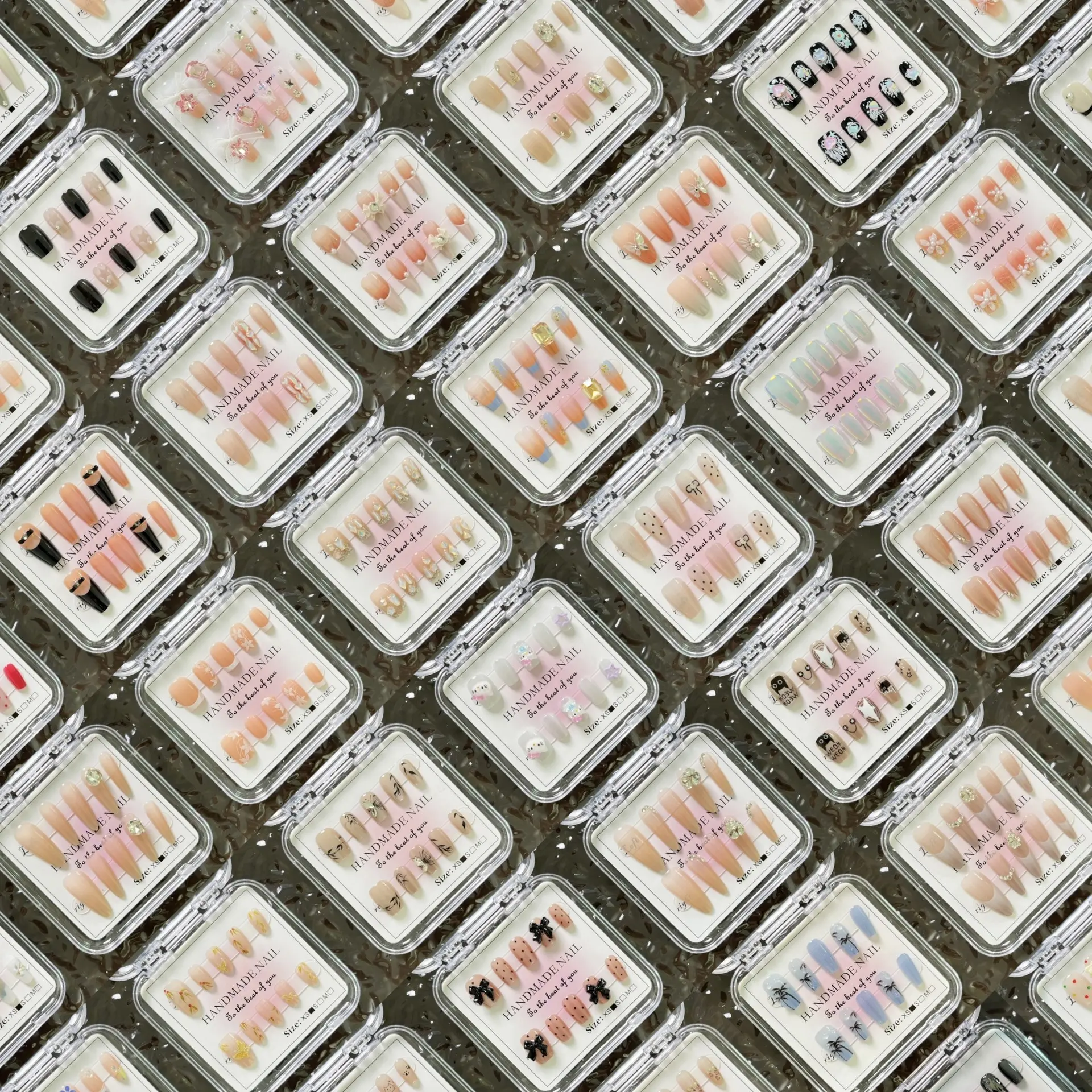 夜市摆摊穿戴美甲混批纯色时尚新疆西藏百余款卖不完可退