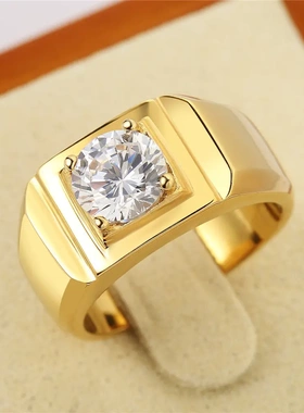 r0169-03  时尚简约男士钻戒   钛钢戒指