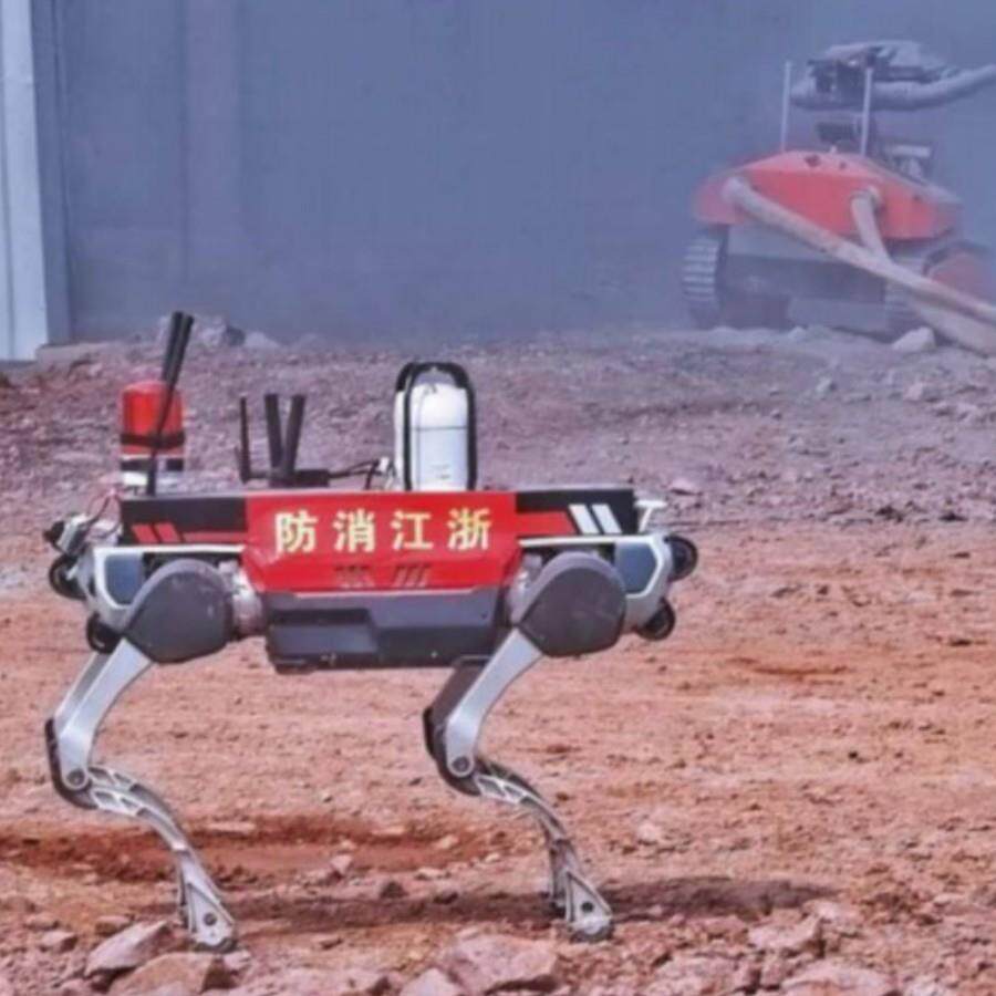 奥斯恩 地震生命搜救应急巡检机器人 AI智能火情探测巡检狗