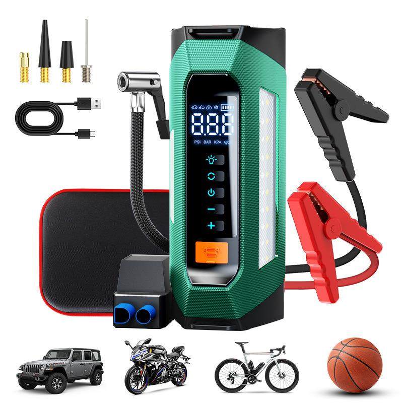 多功能汽车应急启动电源5000A车载充气泵一体机电瓶搭电宝UL