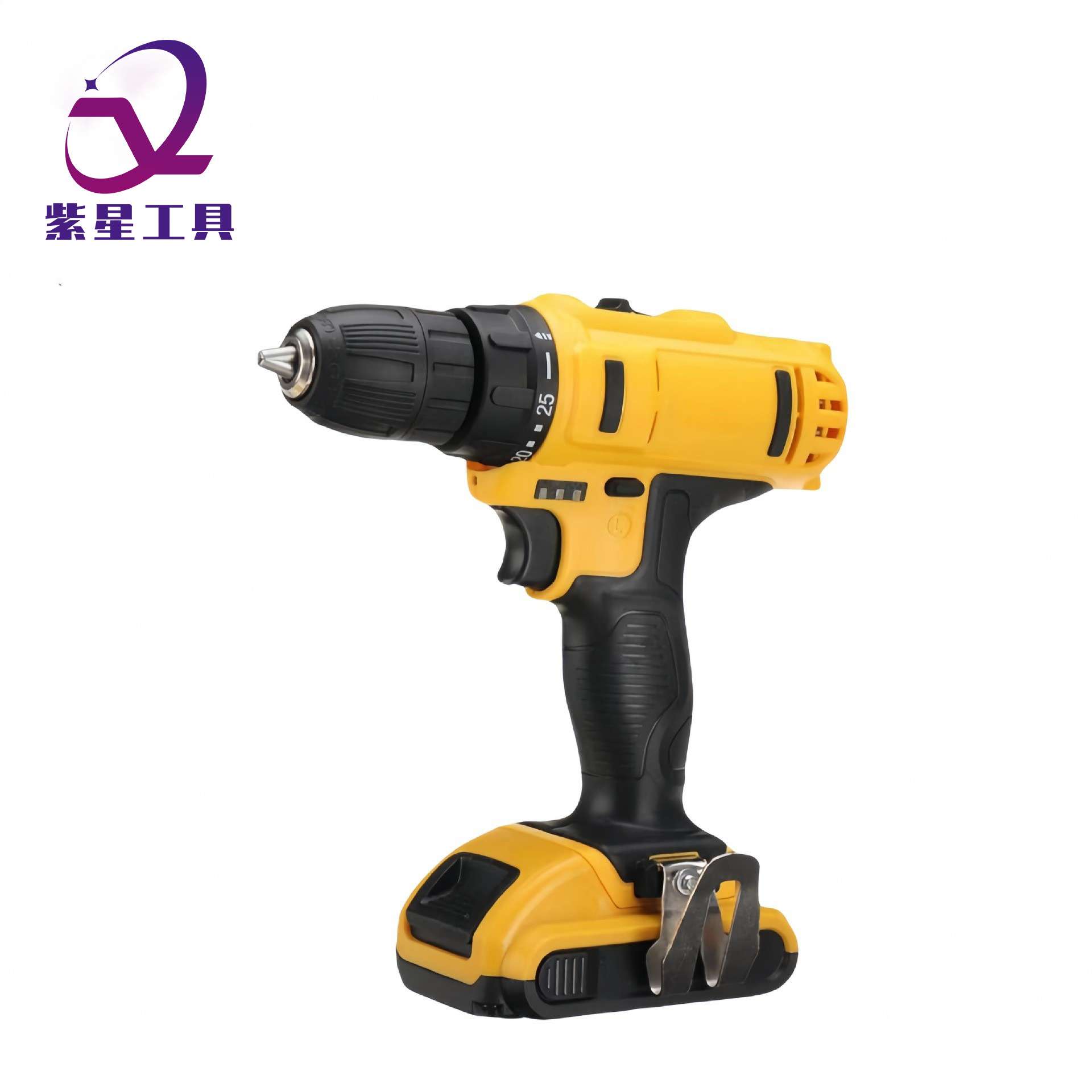 21V高性能外贸款电钻家用多功能锂电钻手电钻套装箱