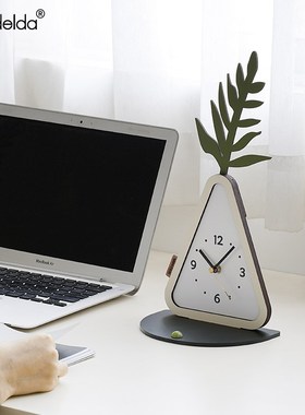 Mandelda桌面摆件家居简约书房卧室装饰电视柜玄关创意座钟装饰品