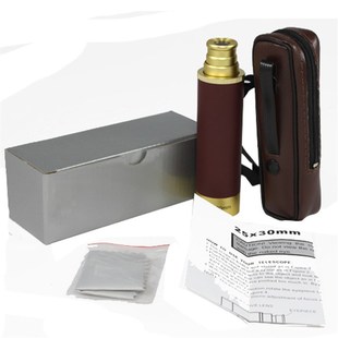 海盗望远镜单筒复古伸缩儿童25x30高倍高清夜视成人迷你户外便携