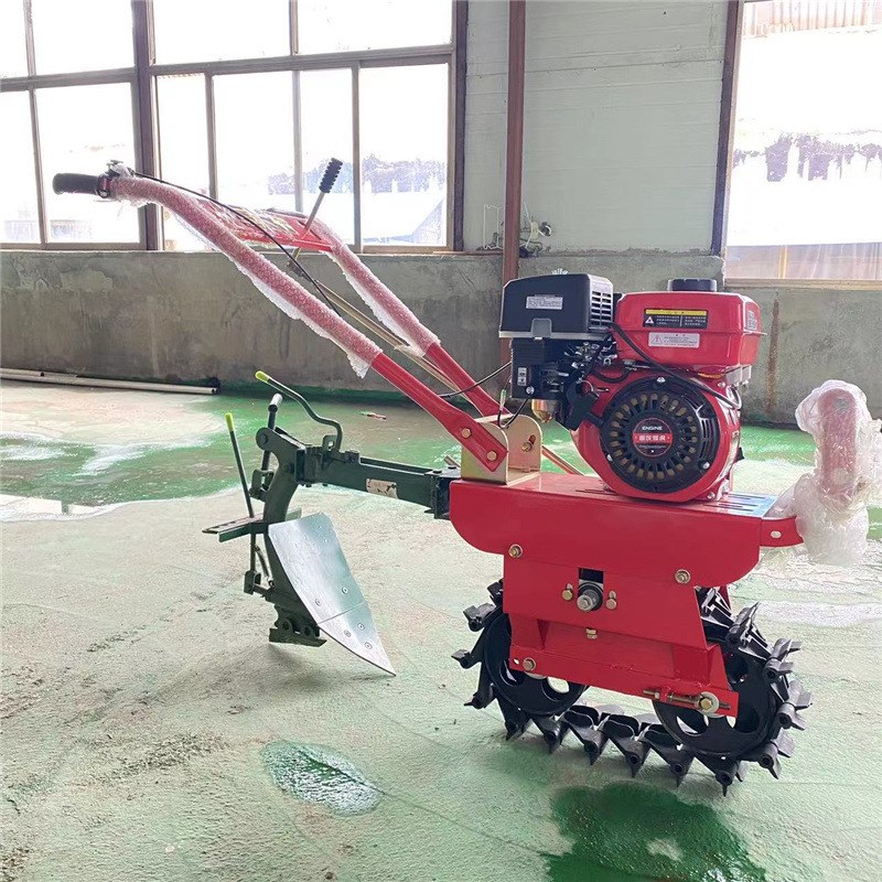 多功能小型微耕机手扶链轨式大棚开沟机山坡地耘耕翻地锄草犁田机