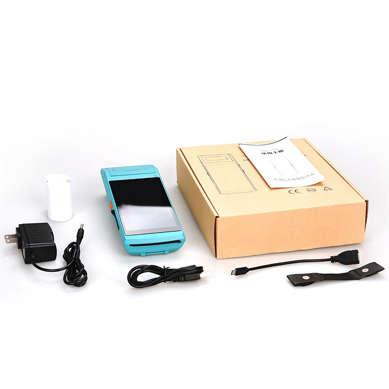 标签打印扫描一体机NFC安卓手持终端PDA二一维激光RFID数据采集器