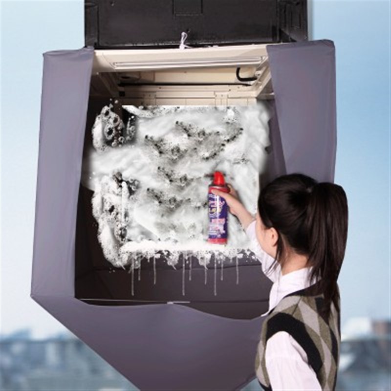 中央空调清洁接水袋清洁罩加厚防水耐磨清洗罩衣洗空调防水袋