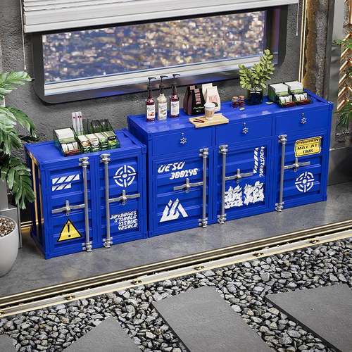 储物柜置物柜厨房餐边柜收纳柜酒吧餐厅集装箱柜子工业风茶水酒柜