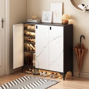 新型钢制鞋柜大容量多层超大门口室外过道电梯鞋柜收纳柜一体靠墙