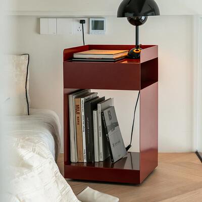 Unicafurn北欧设计师沙发边几卧室床头柜网红可移动推车收纳边柜