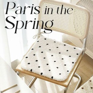 坐垫ins风创意波点垫椅子垫冬季屁垫办公室久坐学生教室垫40x40cm