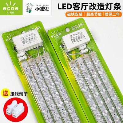 小器鬼LED灯条吸顶灯替换灯芯灯带长条模组超亮客厅灯改装LED灯板