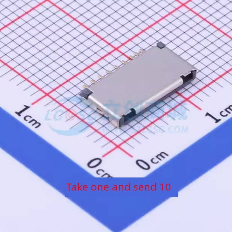 SD卡/存储卡连接器TF-018短卡座9P带侦测 MicroSD卡(TF卡) 卡座