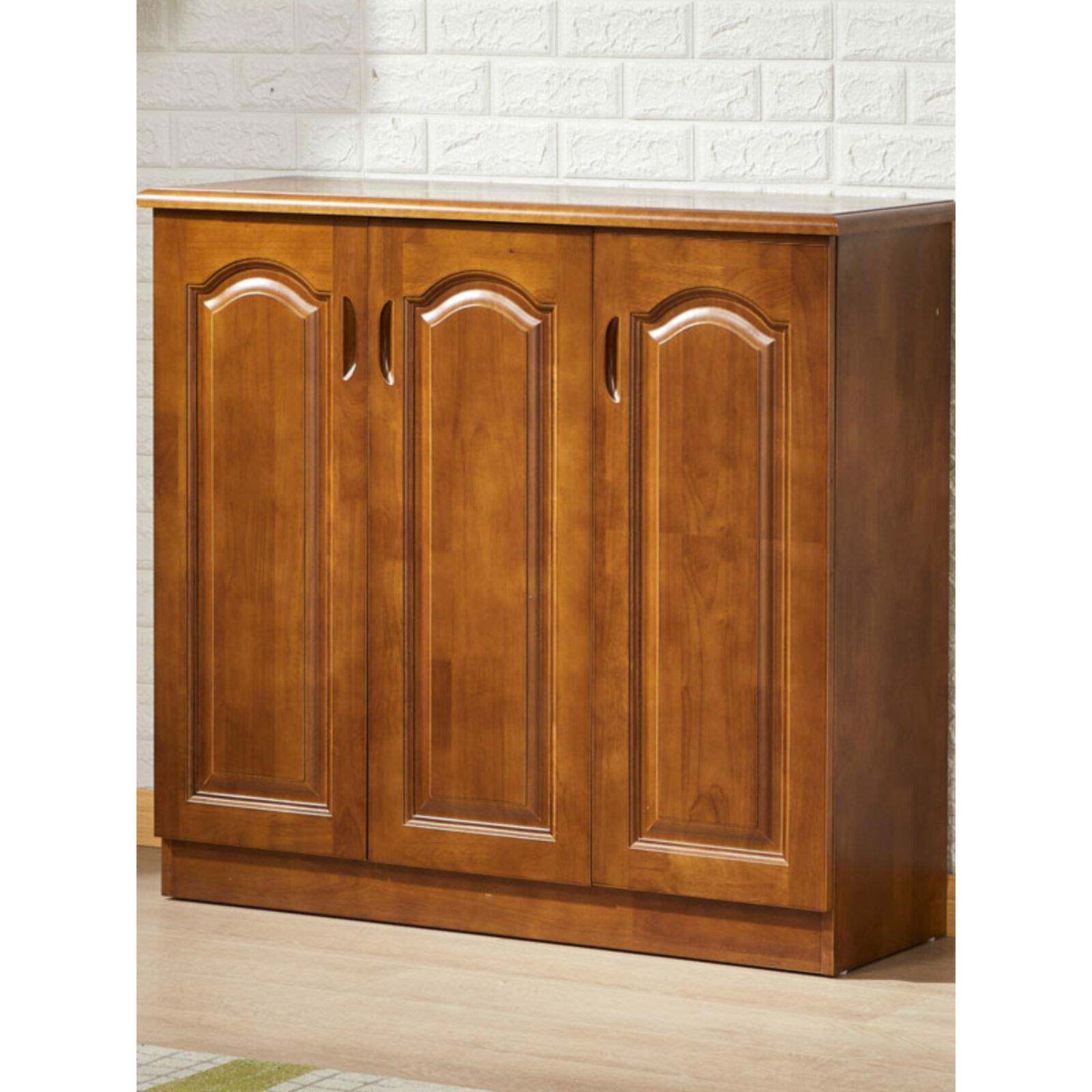 实木鞋柜家用门口大容量门客厅入户储物柜松木阳台柜杂物柜收纳柜