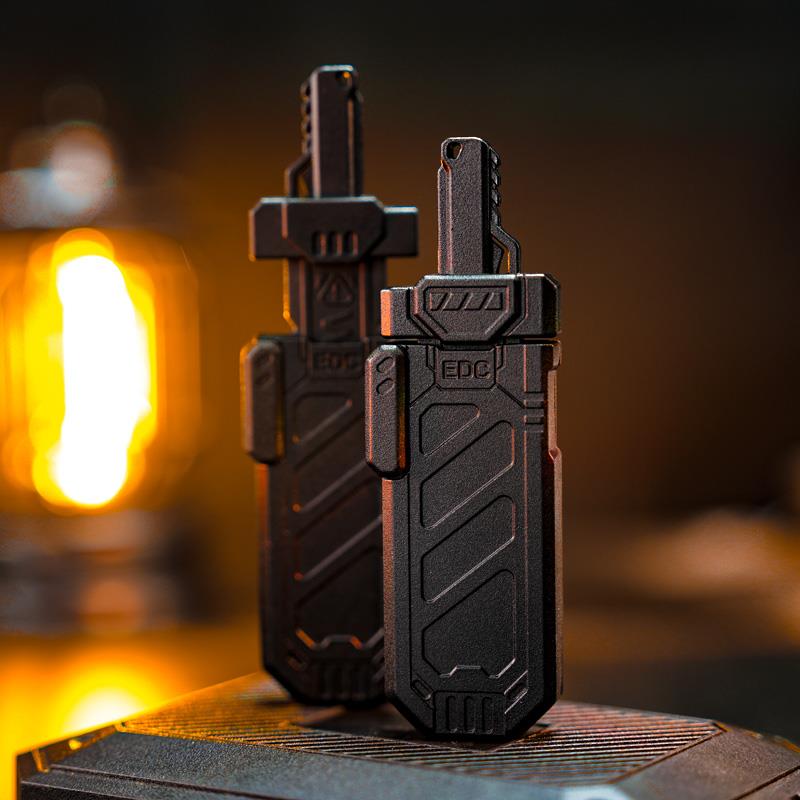 MOT同款锯剑裂空推牌edc机械段落手感啪啪币金属无聊指尖解压玩具